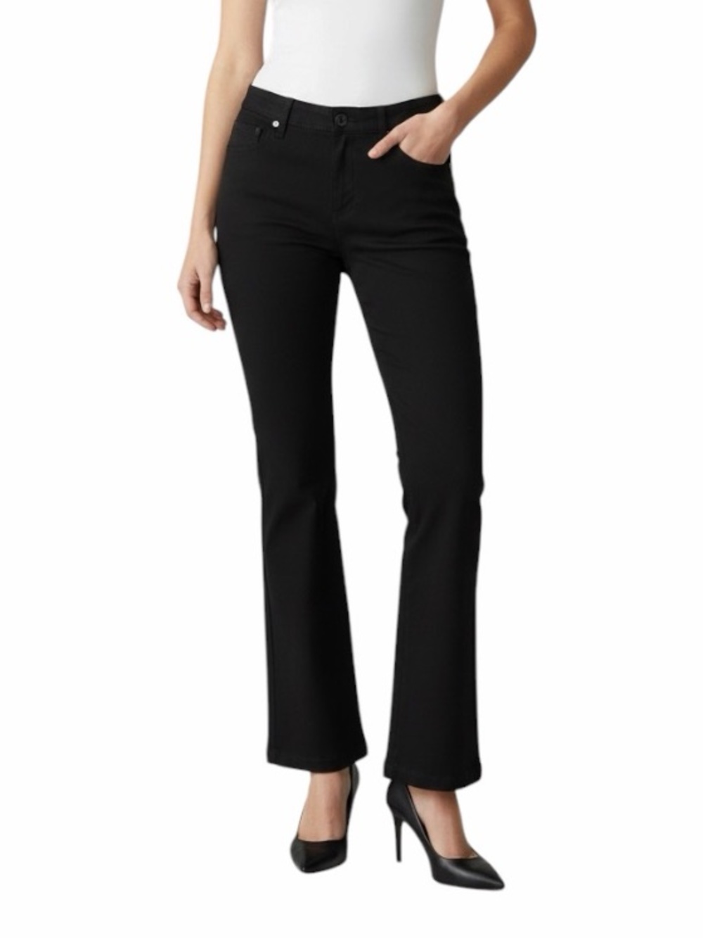 Vintage Y2K The Limited Drew Fit Black Bootcut Flare Dress Pants 6R